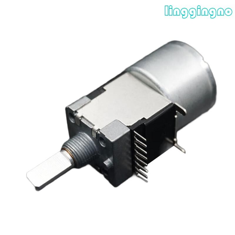 RR RK168 มอเตอร์ไดรฟ์ปริมาณ Potentiometer 8Pin B100Kx2 เครื่องขยายเสียงสเตอริโอ