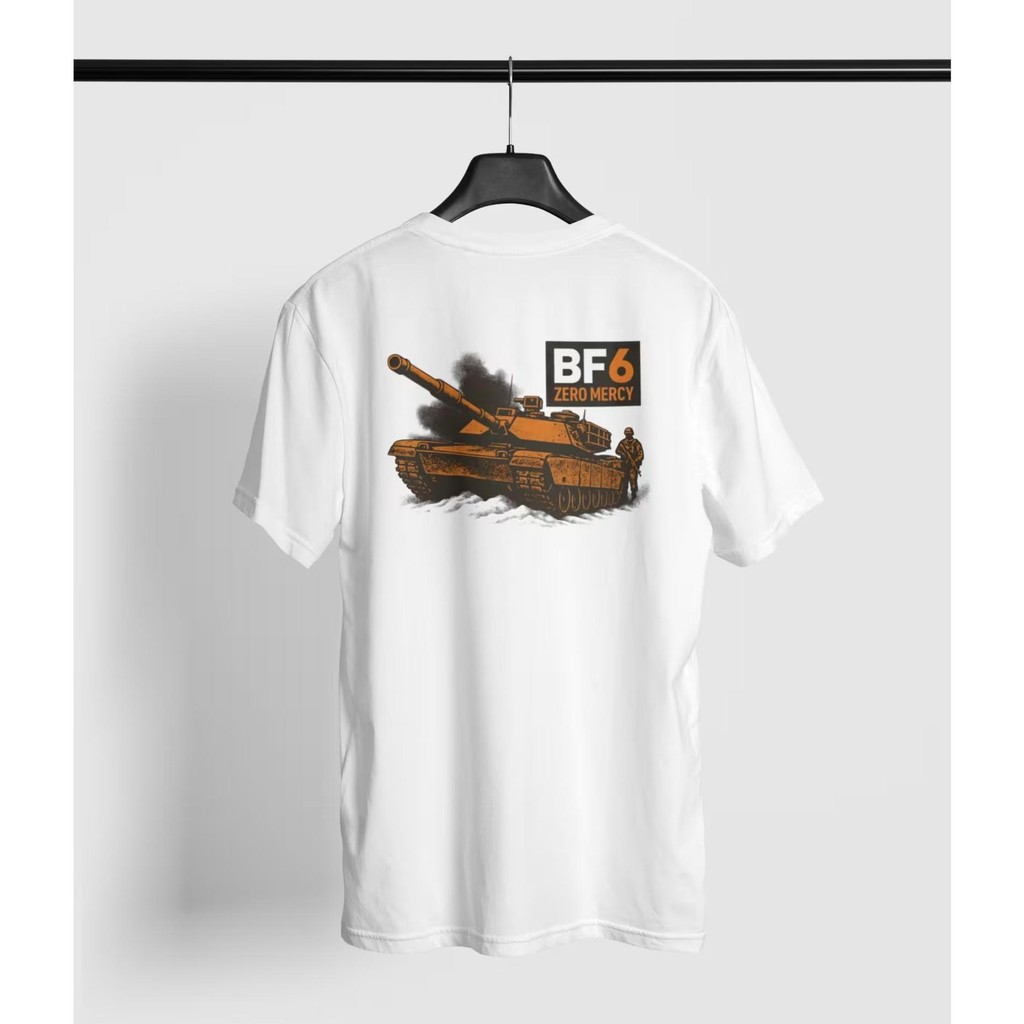 BF6 Zero Mercy Tank T-Shirt – Tactical Gaming Tee – Military Armor Graphic – FPS Gamer Gift for Him