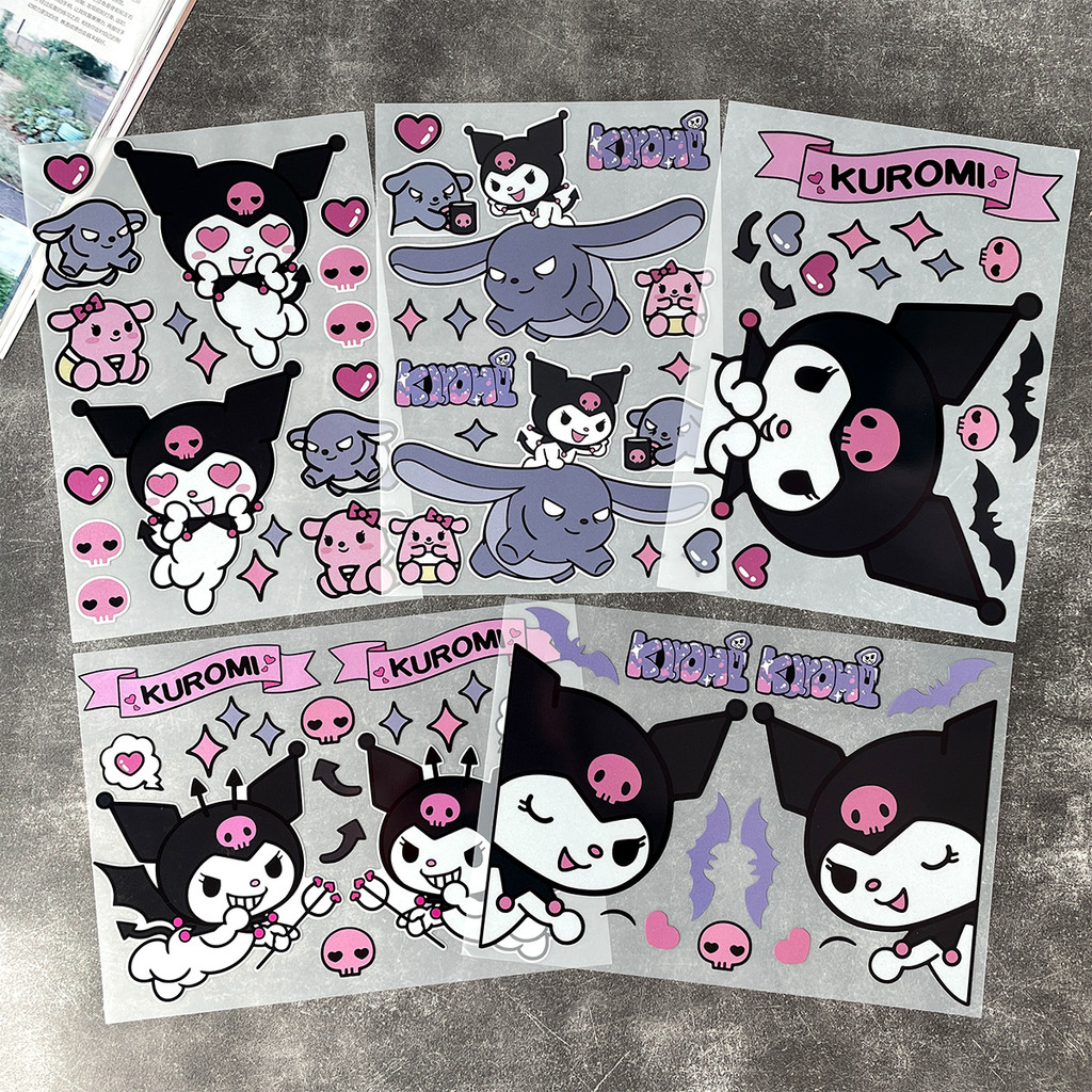 JDM Kuromi สะท้อนแสง สติ๊กเกอร์ Vinyl ตกแต่งรถ รถไฟฟ้า รถยนต์ หน้าต่าง เทปกันรอย Honda BMW Toyota
