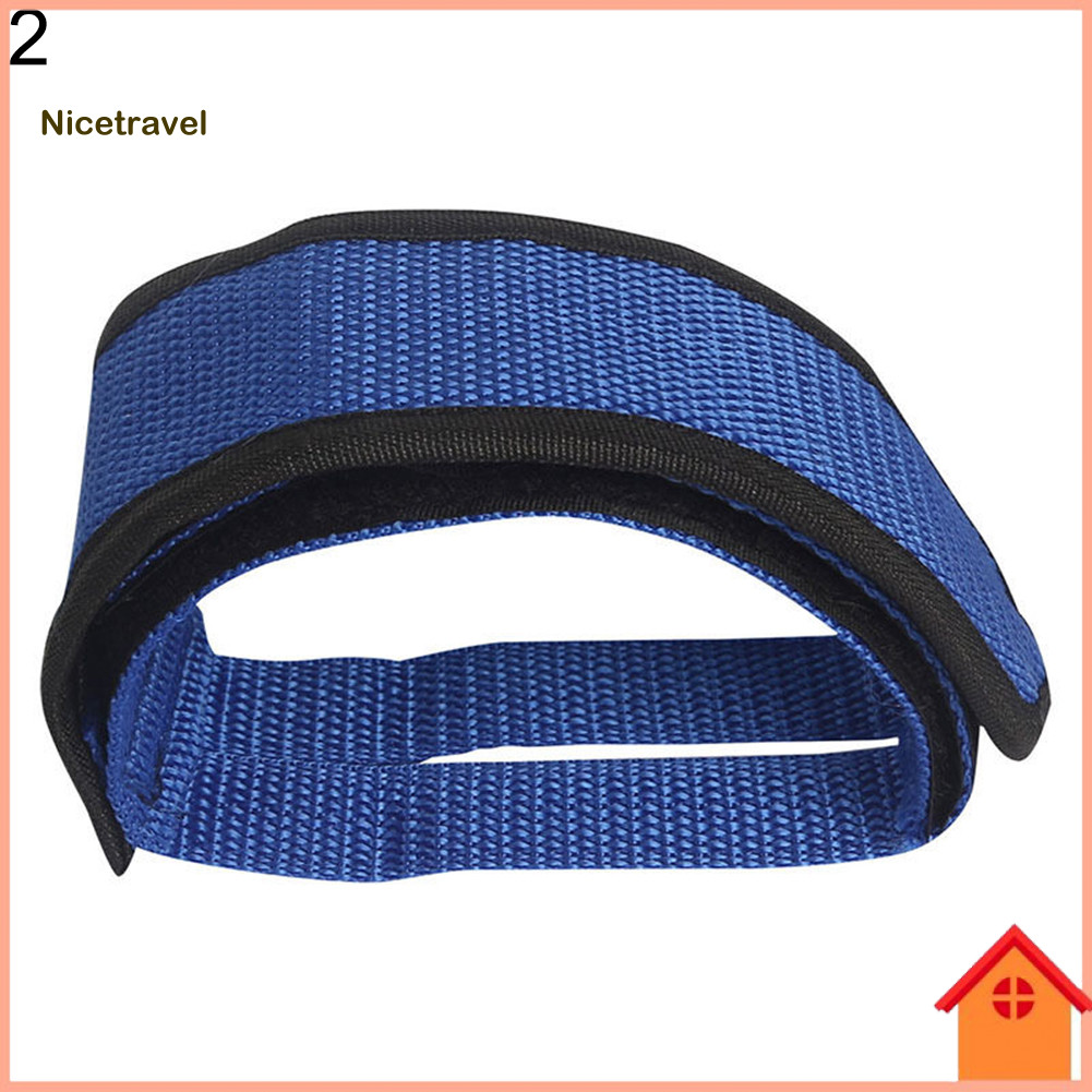 [Ni] 1 PC Fixed Gear Fixie จักรยาน Anti-slip Double กาวเหยียบสายรัด Toe Clip Belt