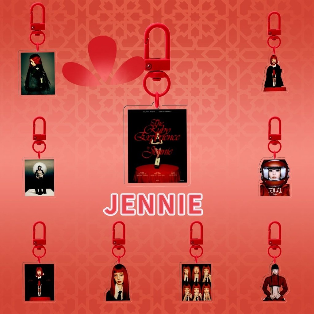 JENNIE Single SOLO < Like JENNIE > พวงกุญแจอะคริลิค สินค้าดาว sdf Xiaomiao Grocery Store