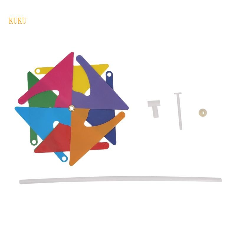 KU * สีสัน Wind Spinner Pinwheels Windmill Garden Yard Patio สนามหญ้าตกแต่งกลางแจ้งเด็กของเล่นเด็ก