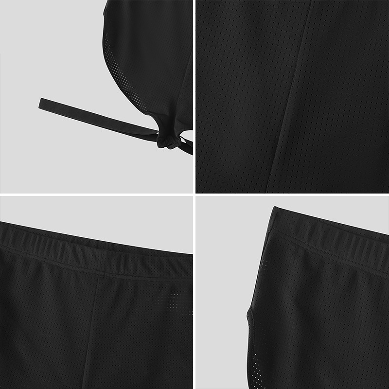 กางเกงขาสั้นสำหรับชายหาด ทำจากตาข่ายแห้งเร็ว สวมใส่สะดวก - รูปที่ 6