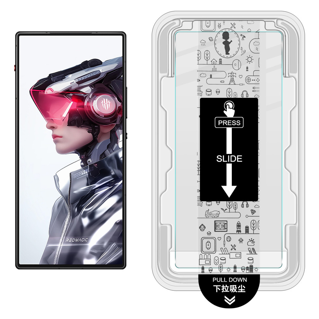 IMAK H ฟิล์มกระจก Nubia Z70 Z70S Ultra Red Magic 10 Air 10S Pro 5G ฟิล์ม Chamber Locator