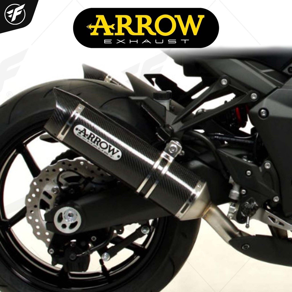 ท่อสูตร/ท่อแต่ง/ท่อไอเสีย Arrow slip Carbon-Carbon : for Kawasaki Z1000 2010-2020/Z1000 Sx 2011-2016