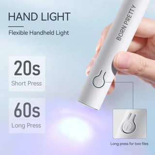 【Local】BORN PRETTY โคมไฟเล็บแบบพกพา 6-in-1 เล็บกาว Remover ชุดเจลเล็บเครื่อง UV LED อุปกรณ์เครื่องมือชุด