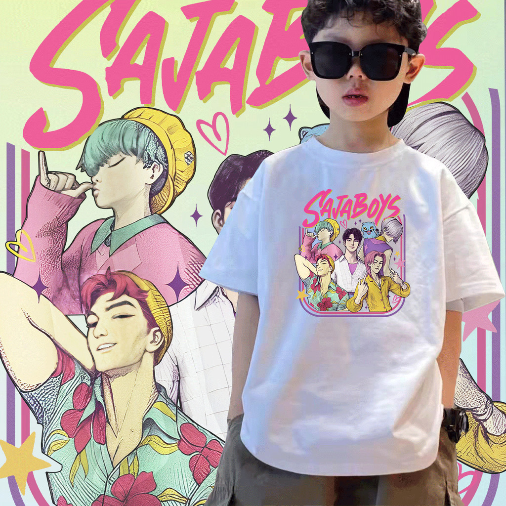 เสื้อยืดเด็ก Kpop Demon Hunters  Unisex Saja T สไตล์วินเทจ จาก KPop Demon Hunters - รูปที่ 6