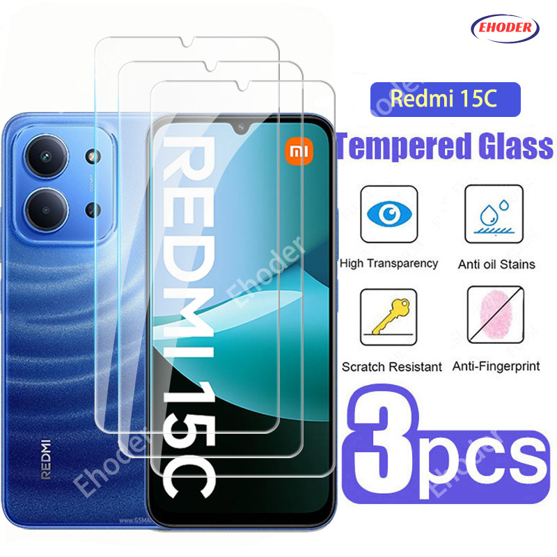 1-3 ชิ้นกระจกนิรภัยสําหรับ Redmi 15C 4G 5G 2025 ป้องกันหน้าจอสําหรับ POCOC85 C85 Redmi15C 15C MI 250