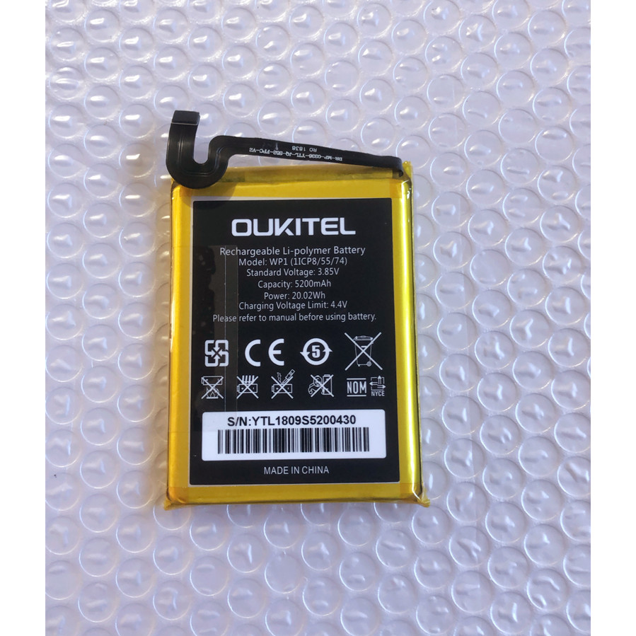 Oukitel oukitel WP1 แบตเตอรี่เดิม oukitel WP5000 แบตเตอรี่โทรศัพท์มือถือ 5,000mAh MAh