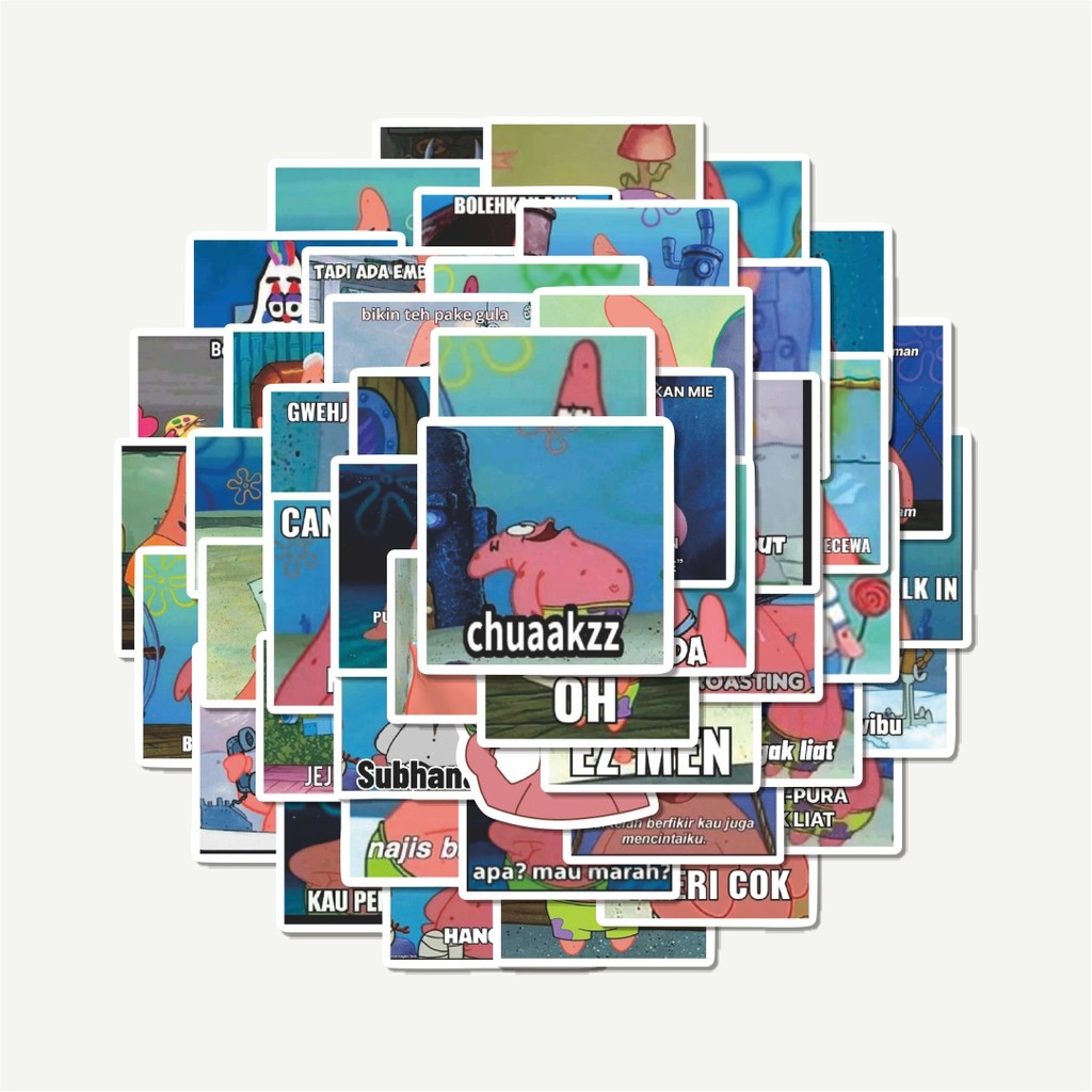 สติ๊กเกอร์แพ็ค Patrick Meme V5 สติ๊กเกอร์ | สติ๊กเกอร์ TUMBLR | สติ๊กเกอร์แล็ปท็อปสําหรับกระเป๋าเดิน