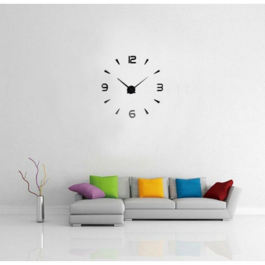 ต้นฉบับนําเข้า 3D ANALOG WALL CLOCK 3D HOME SUPPLEIES WALL CLOCK DECORATION