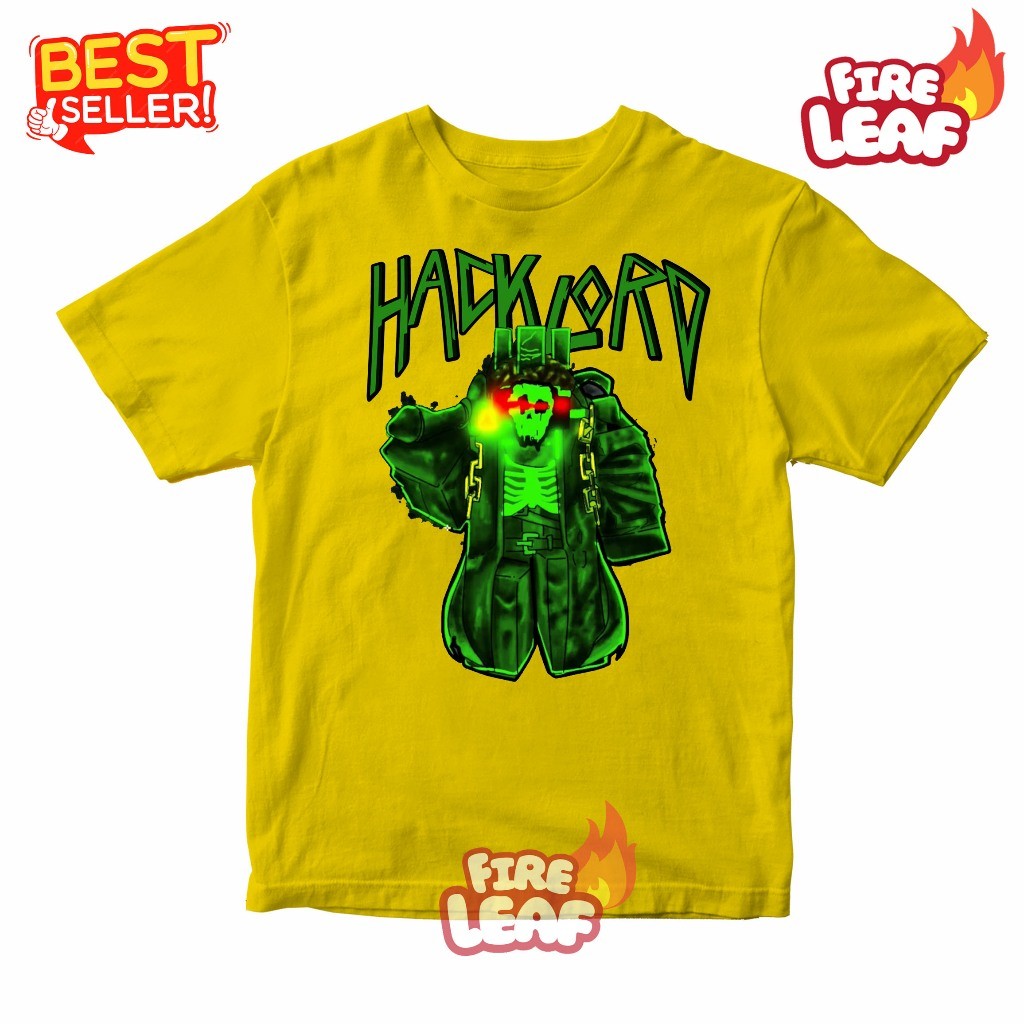💟😆เด็ก HACKLORD 1X4 ROBLOX SKIN CHILDRENS เสื้อยืด TOPS 100-150