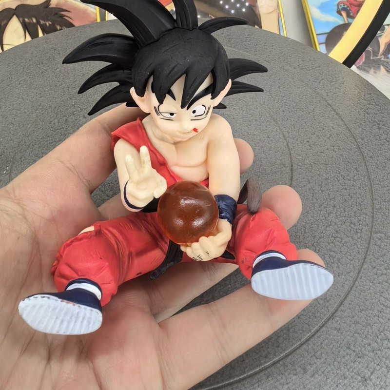 10 ซม.Dragon Ball Z Anime Son Goku พร้อมคริสตัลบอล Kakarotto Battle Damage Ver. PVC Action Figure Collection ของเล่นเด็กตุ๊กตา
