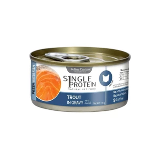 Felina Canino Single Protein อาหารเปียกแมว เนื้อเน้นๆ ไม่เติมเกลือ ขนาด 70 กรัม