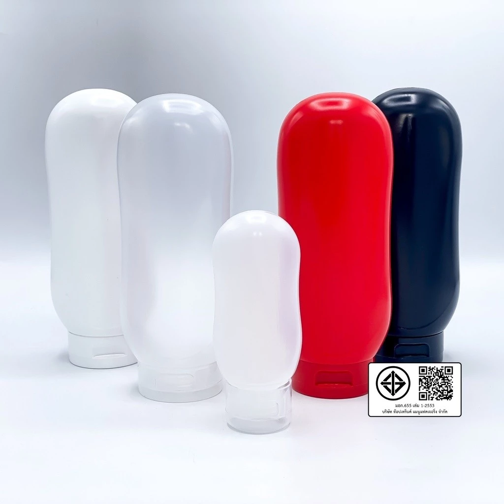 ขวดบีบพร้อมฝาฟลิบใส 60ml 250ml byกำตังค์