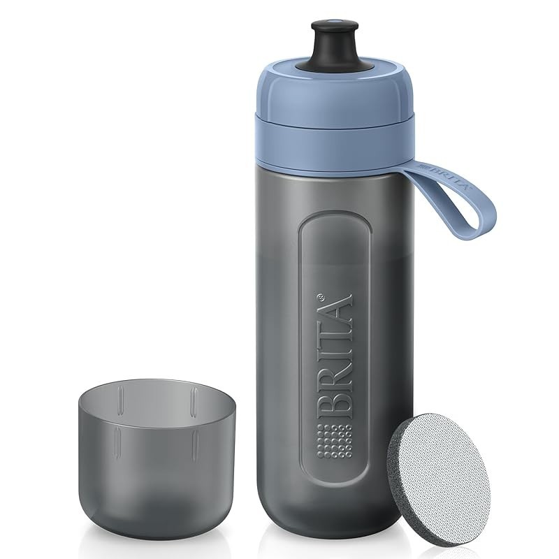 Brita Water Filter Bottle - Water Bottle with PFOS/PFOA Removal Test, My Bottle Active Dark Blue, Se