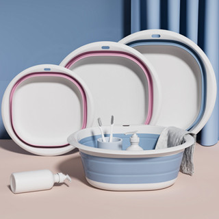 กะละมังพับได้ กะละมังแบบพกพา กะละมังล้างผัก อ่างล้างหน้าแบบพ…