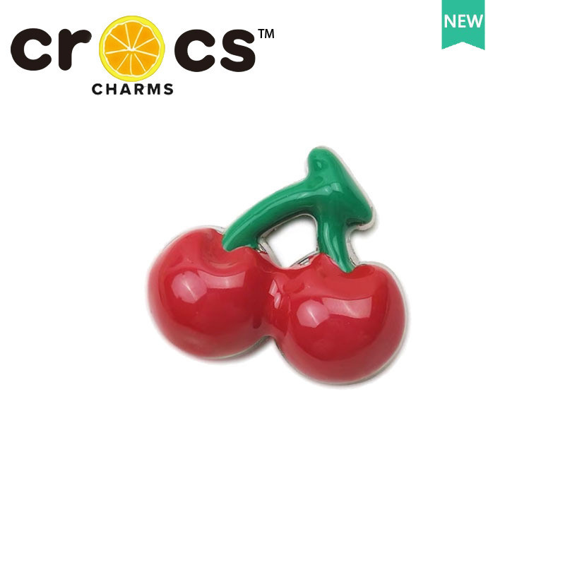 JIBBITZ cross charms ตัวติดรองเท้า เชอร์รี่เห็ดหัวใจ ตัวติดรองเท้า cross