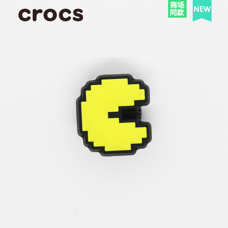 5pcs\set แฟชั่นรองเท้าแตะ Accessorie Pvc รองเท้าหัวเข็มขัด Pac Man Crocs Jibbitz Charms (คุณภาพสูง) ของขวัญเด็ก