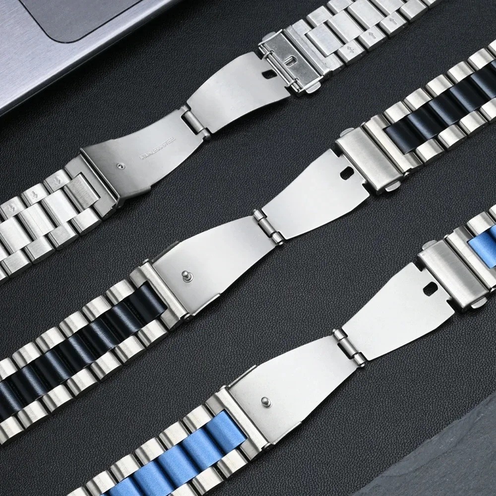 SAMSUNG สายโลหะสําหรับ ซัมซุง นาฬิกา7อัลตร้า47มิลลิเมตรสแตนเลสสายนาฬิกาข้อมือสําหรับ กาแลคซี ดู7อัลตร้า47มิลลิเมตรไม่มีช่องว่างโค้งปลายกําไลอุปก - รูปที่ 5