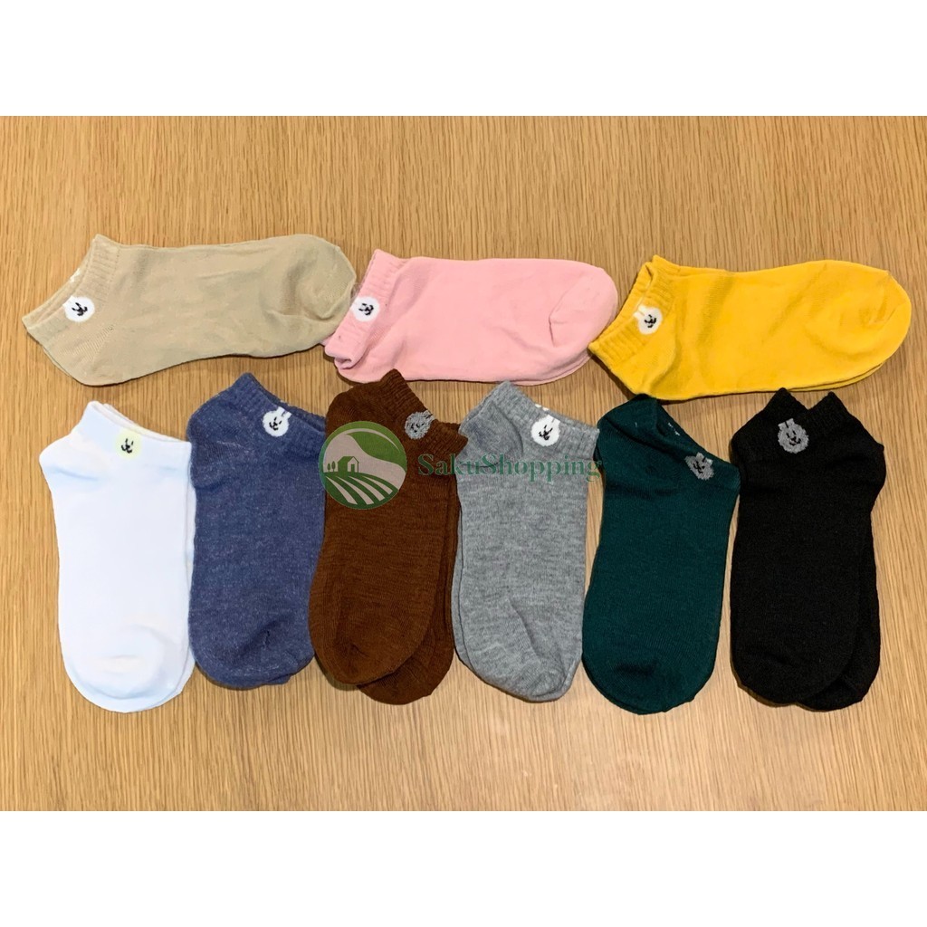 🌻ถุงเท้าลายกระต่าย🌻เส้นใยที่หนาทนทาน ซับเหงื่อได้ดี sk99