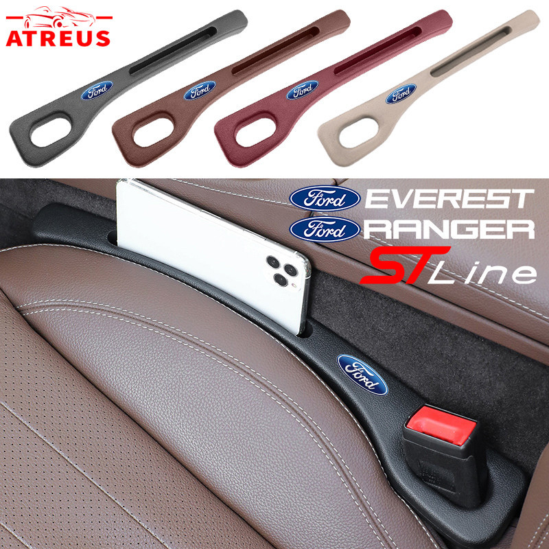 1/2ชิ้น Ford รถ ที่นั่ง ฟิลเลอร์ ด้านข้าง ตะเข็บ ปลั๊ก แถบ ป้องกันการรั่วไหล เติม ฟิลเลอร์ช่องว่างที่นั่งรถยนต์ สำหรับ Ford Ranger Raptor Everest Fiesta Focus Mustang Escape Ecosport STI