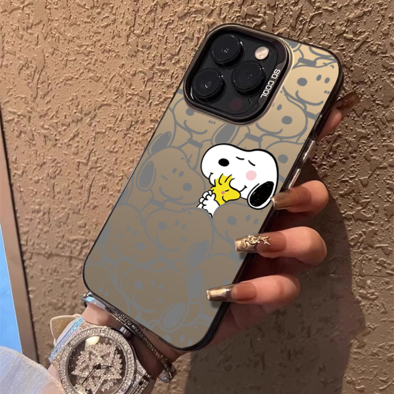 เคส iPhone 13 11 12 14 15 16 17 Pro Max เคสไอโฟน Cute Snoopy full screen กันกระแทกเลนส์การ์ด ขอบยก P