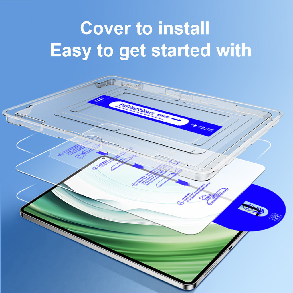 ติดง่าย ป้องกันแสงสีฟ้า ไอแพด Gen7 8 9  gen5 6 Air123 4 5 6 7 m2/m3 2024 Pro 10.5 gen10 gen11 pro11 Pro 12.9  13 (M4/M5) - รูปที่ 3