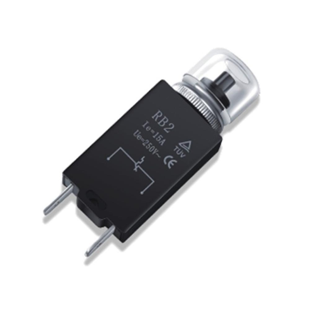 ✲2Pcs RB2 8/10/12/13/14/15/16A Circuit Breaker Thermal Protection Switch Device Overload Protector S