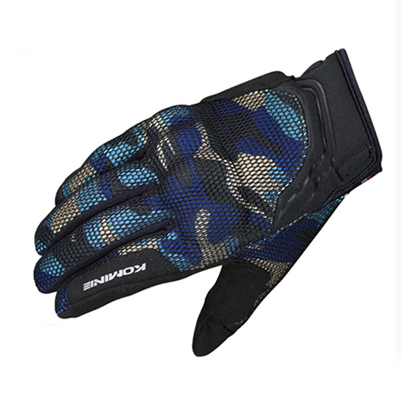 Komine GK-194 ถุงมือ KOMINE ปกป้องถุงมือตาข่ายหนัง GUREN KOMINE ถุงมือมอเตอร์ไซค์