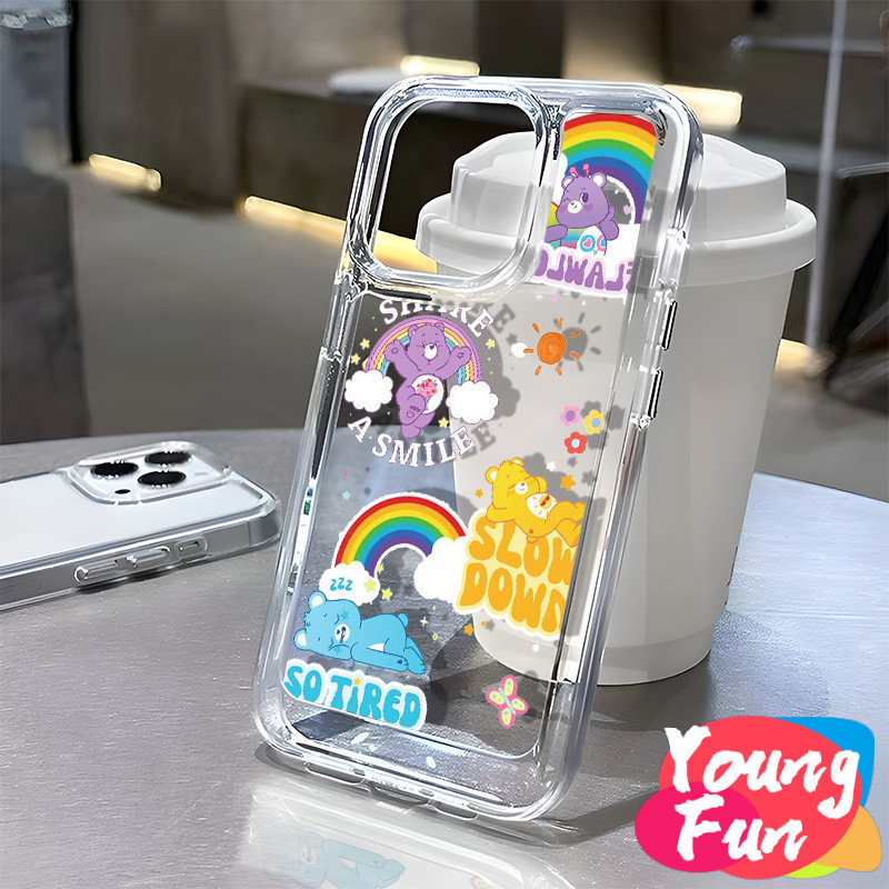 เคส OPPO Care Bears ลายการ์ตูนแมวน่ารัก A15/A15s/A35 5G/A16/A16s/A54s/A16K/A16e/A17/A17K/A31 2020/A8/A5/A3s/A5 2020/A5 2020 ฝาครอบโทรศัพท์TPUนุ่ม