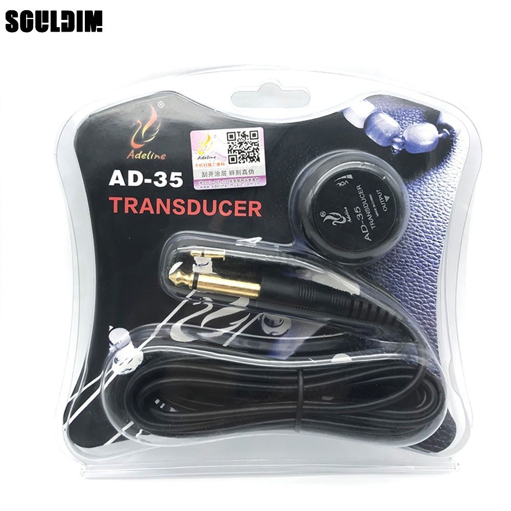 ADELINE AD-35 MINI pickup Amplifier transducer Stick Piezo pickup สำหรับกีตาร์อะคูสติก Ukulele ไวโอลิน CELLO banjo กีตาร์อะไหล่