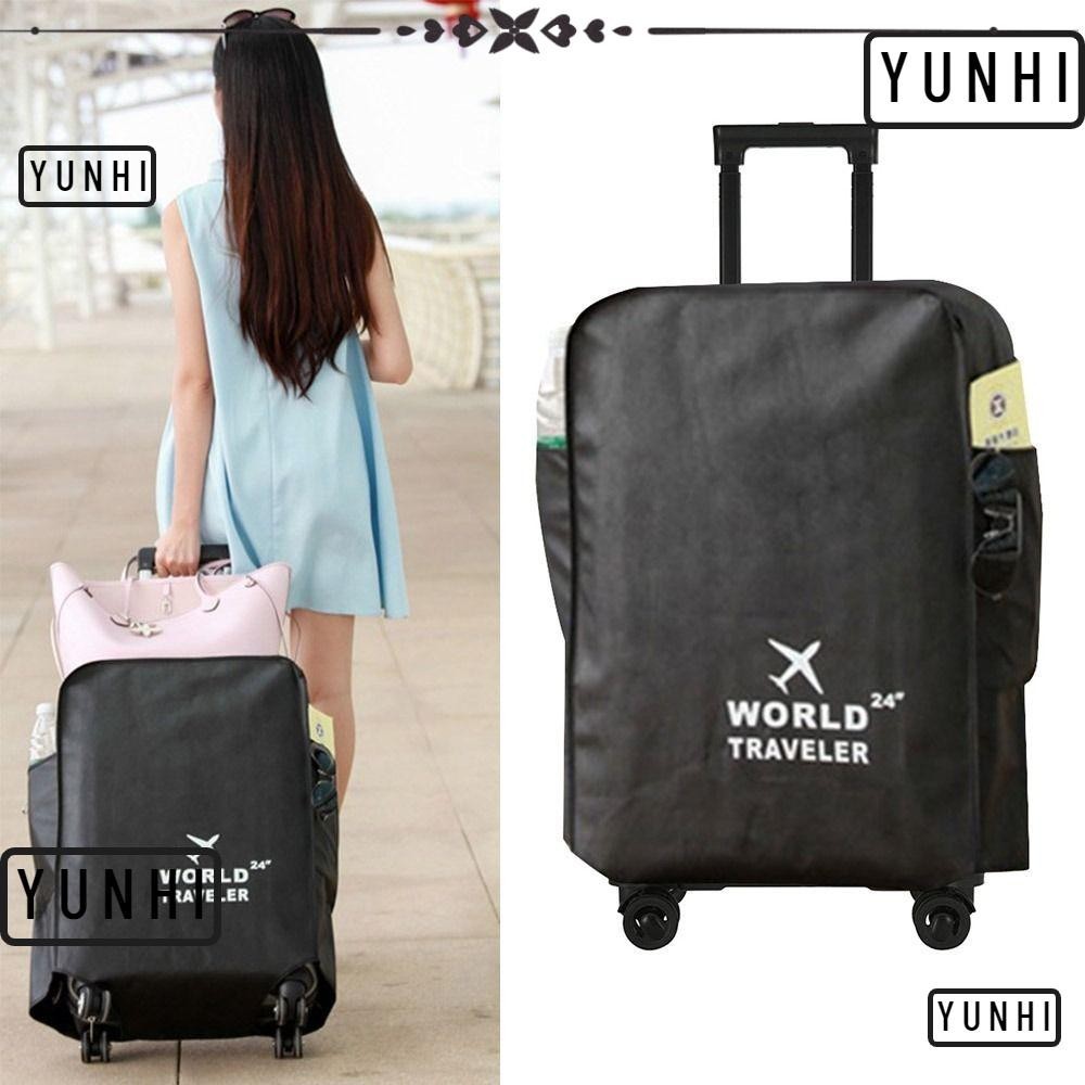 Yunhi ผ้าคลุมกระเป๋าเดินทางกันน้ํา ขนาด 20-30 นิ้ว ป้องกันฝุ่น ทนการสึกหรอ