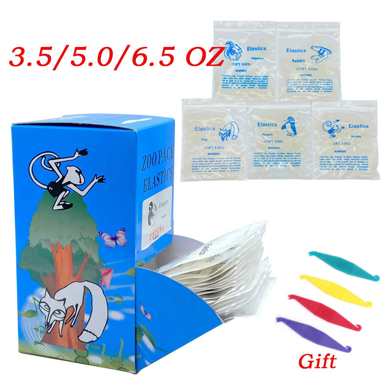 5000ชิ้น/แพ็คทันตกรรมยางรัดยืดหยุ่นสวนสัตว์แพ็ควัสดุน้ํายางทันตกรรมผูก