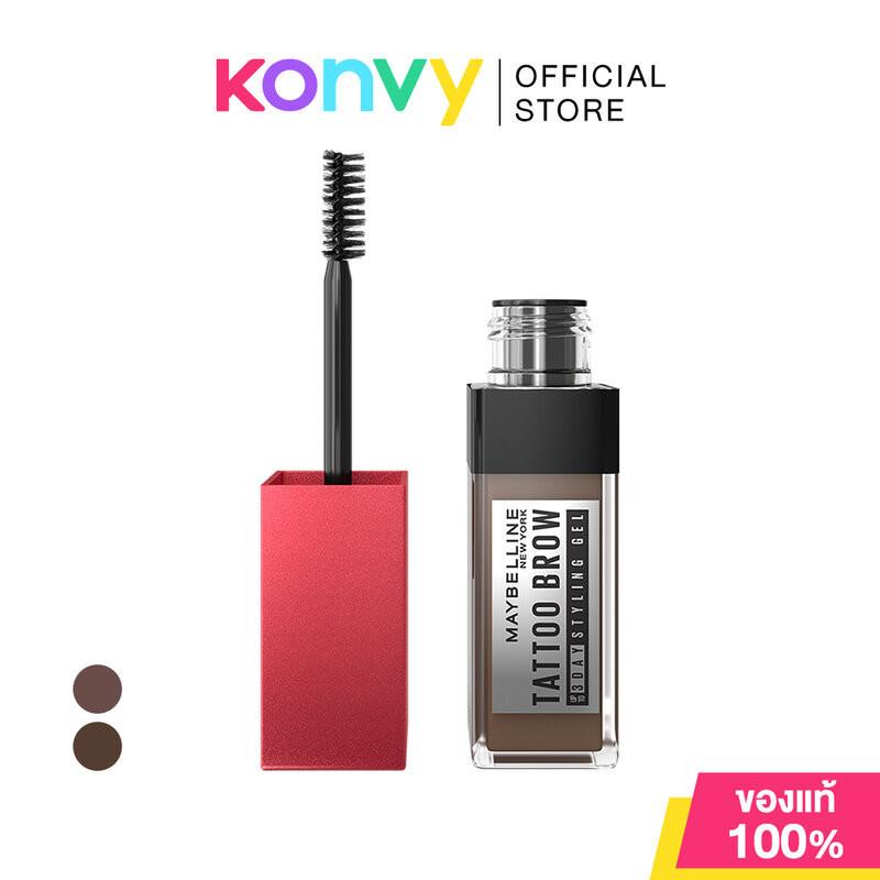 Maybelline New York Tattoo Brow 3D Gel 6ml เมย์เบลลีน นิวยอร์ก มาสคาร่าปัดคิ้ว.