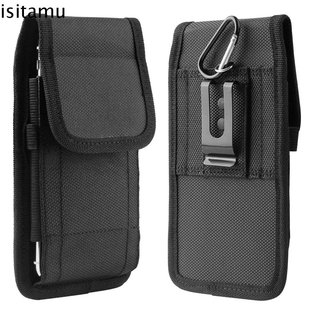 Isitaft Phone Pouch กระเป๋าคาดเอวแนวตั้งพร้อมกระเป๋าเข็มขัด Clip Wallet Case