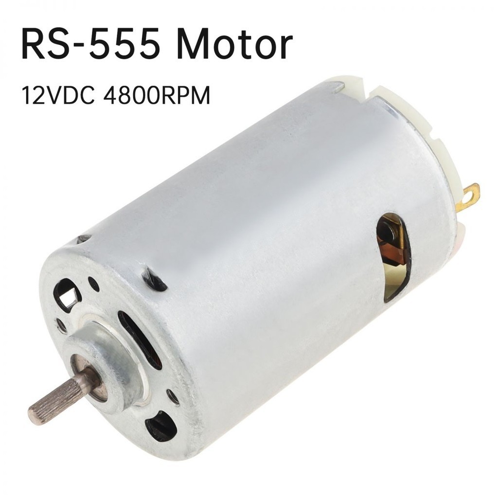 Rs-555 DC มอเตอร์ 12V 4800RPM ปั๊มลมขนาดเล็กมอเตอร์ขนาดเล็กสําหรับปั๊มสูญญากาศ/ปั๊มแรงดัน/เครื่องมือ DIY, RS-555 DC มอเตอร์
