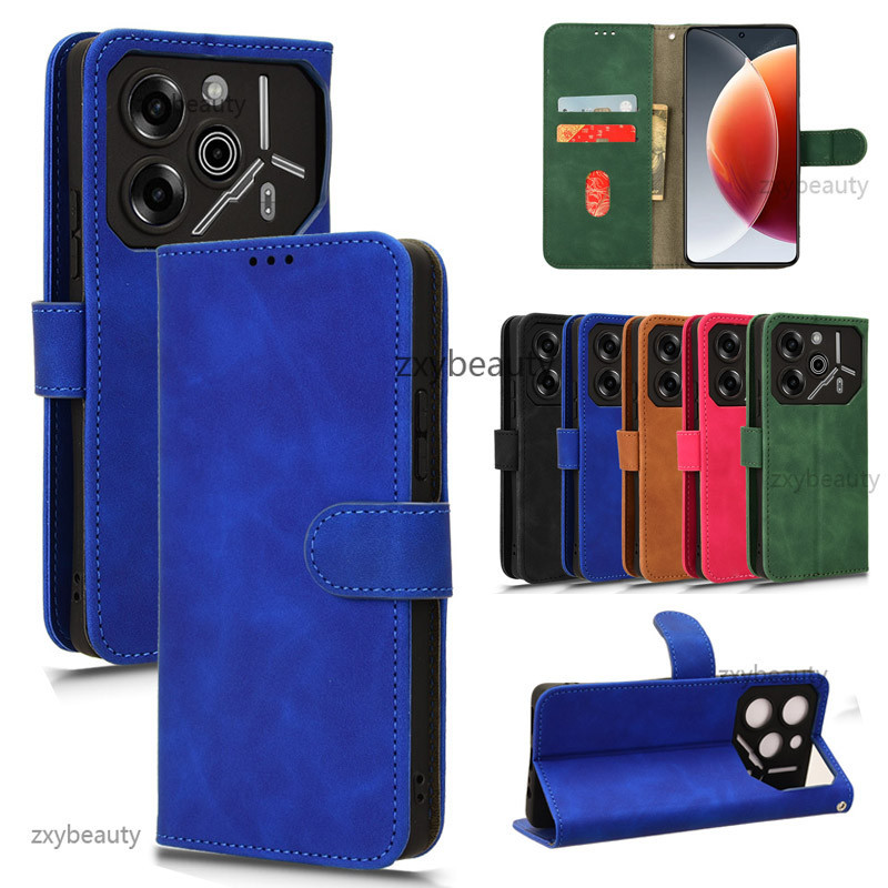 ปลอกหนังสําหรับ Tecno Pova 6 Pro Neo 2024 5Gเคสโทรศัพท์กระเป๋าสตางค์แม่เหล็กสําหรับPOVA6 6Pro 5 5Pro