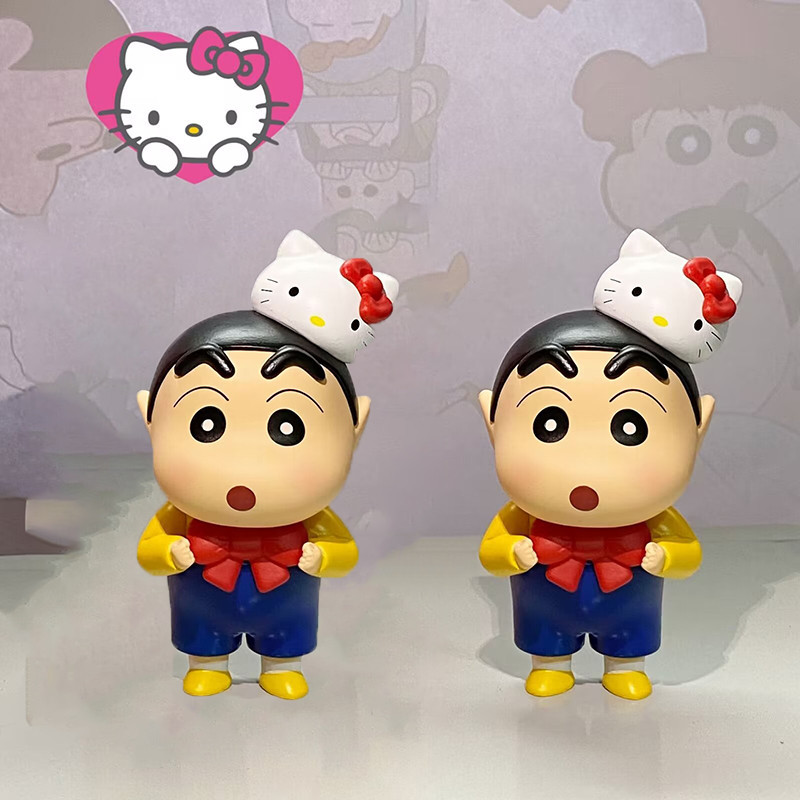 Crayon Shin Chan Gk ตุ๊กตาน่ารัก Kt Shin รุ่น Q อินเทรนด์รุ่นเครื่องประดับอะนิเมะอุปกรณ์ต่อพ่วงของเล่นของขวัญวันเกิด