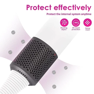 อัพเกรดไดร์เป่าผมกรองปกเข้ากันได้สำหรับ Dyson Supersonic HD01 hd03 hd08รุ่น, เครื่องเป่าผมกรองกรองด้วยกรองทำความสะอาดแปรงอะไหล่ (สีเทา)