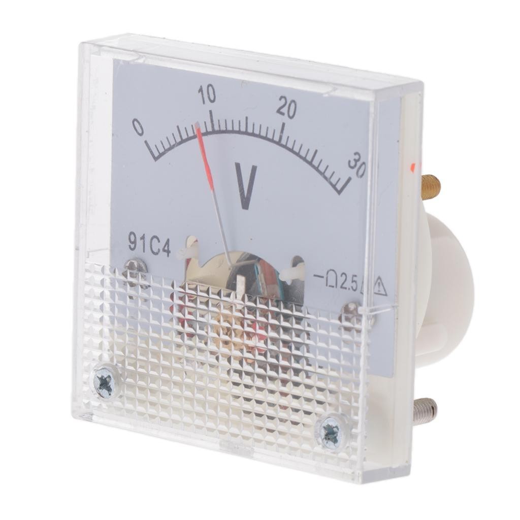 [Lszcx6l] Dc สี่เหลี่ยมผืนผ้า Analog โวลต์มิเตอร์ แผงมิเตอร์ การทดสอบวงจร