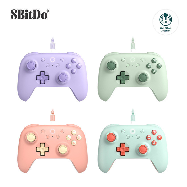 8bitdo Ultimate 2C คอนโทรลเลอร์เกมแบบมีสาย Gamepad พร้อม Hall Effect จอยสติ๊ก Tiggers สําหรับ Windows และ Android Accesssories
