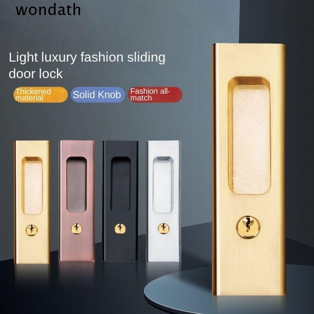 Wonda ล็อคประตูเลื่อน, ล็อคดึงประตูภายในกันขโมย, เฟอร์นิเจอร์ฮาร์ดแวร์ Hidde Hidde มือจับล็อคประตูบานเลื่อน