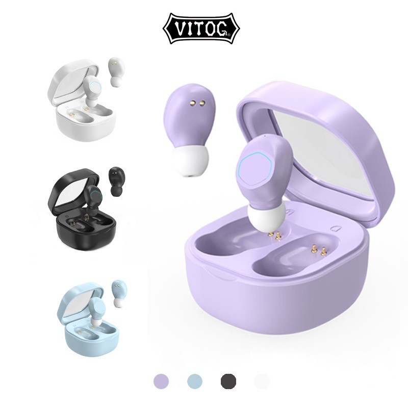 Vitog Tws M21 Fone หูฟังบลูทูธ หูฟังอินเอียร์ขนาดเล็ก หูฟังไร้สาย หูฟังกีฬาพร้อมไมโครโฟน