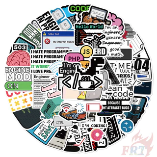 ❉ Funny Programmer Slang Art Series 03 Stickers ❉ 50Pcs/Set DIY Fashion Waterproof Doodle Decals Stickers