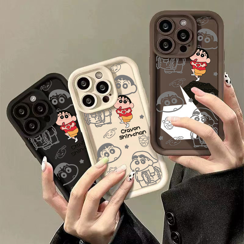 shinchan เคสการ์ตูน คดีโอปโป Oppo A11 A15 A16 A17 A5 A7 รูปที่ 2