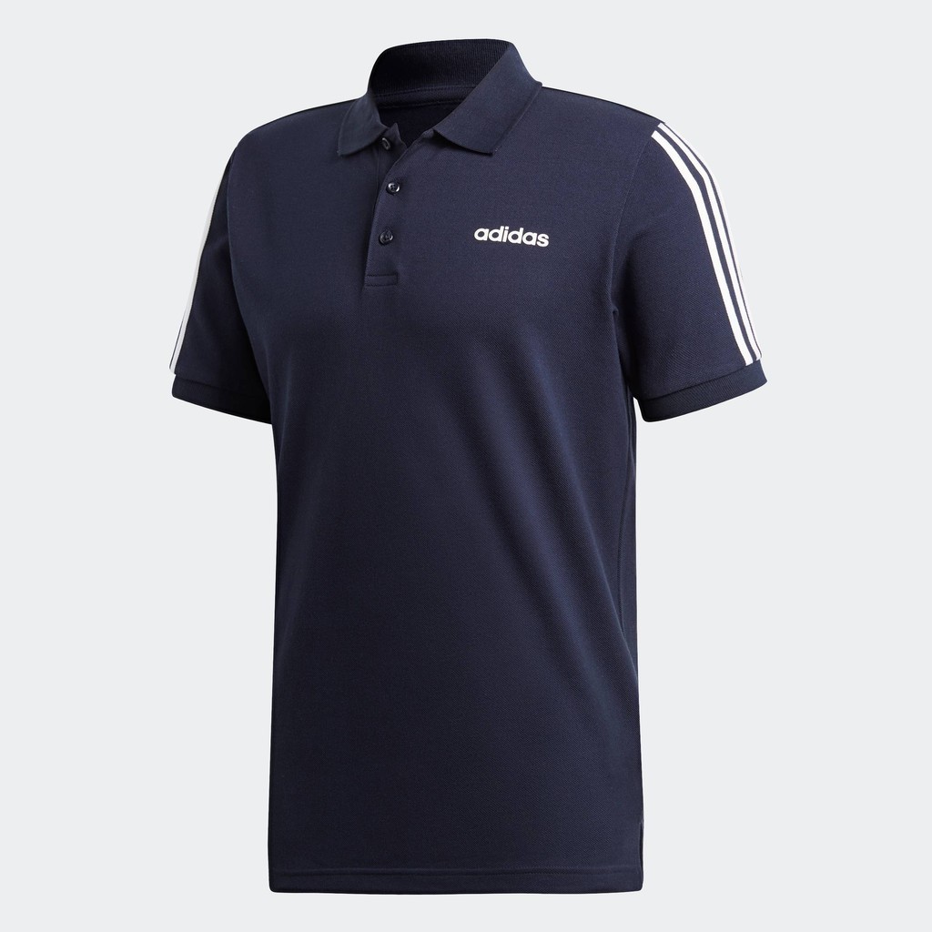 adidas ไลฟ์สไตล์ เสื้อโปโล 3-Stripes ผู้ชาย สีน้ำเงิน EJ0925