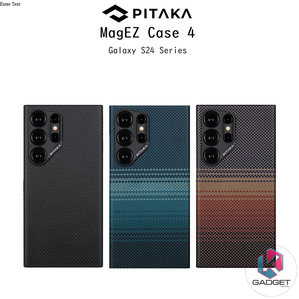 Pitaka Mag Ez Case 4 เคสกันกระแทกเคฟล่าแท้100%เกรดพรีเมี่ยม เคสสำหรับ Galaxy S24Ultra