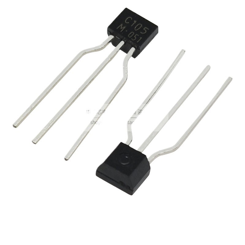 10 ชิ้น/ล็อตยี่ห้อใหม่ Original KRC105-M 2SC105 C105 Shaping Pin KEC In-Line TO-92S KRC105M