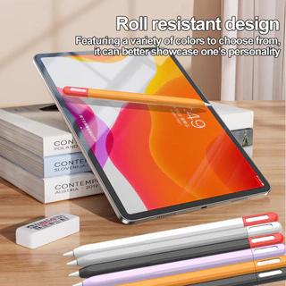 เคสซิลิโคนสีสําหรับ Apple Pencil Pro - หมวกปากกาสไตลัสแบบนุ่มตัวป้องกันแบบสัมผัส-ปลอกกันลื่นกันกระแทกบางเฉียบ-แฟชั่นหลากสีฝาครอบป้องกันรอยขีดข่วน